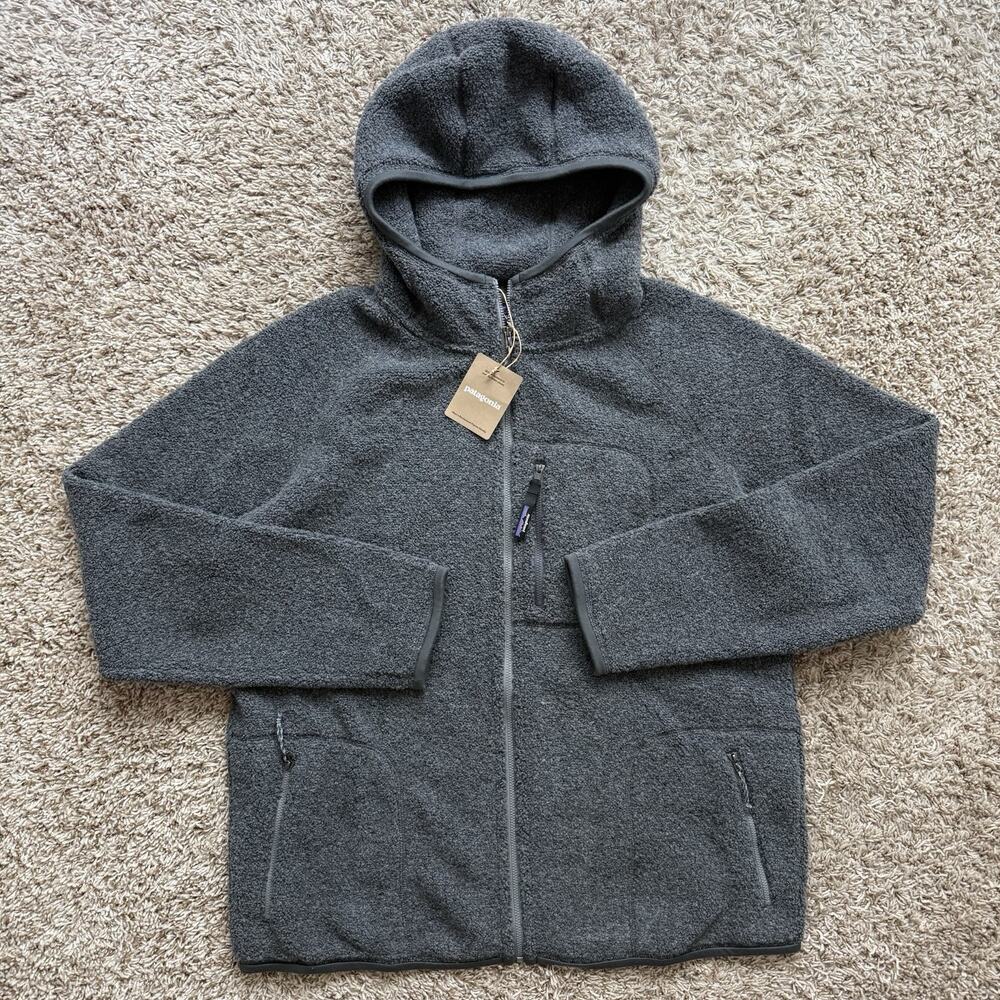 NWT Patagonia Reclaimed Fleece Hoody Jacket Noble Grey Full Zip Men’s Size Large